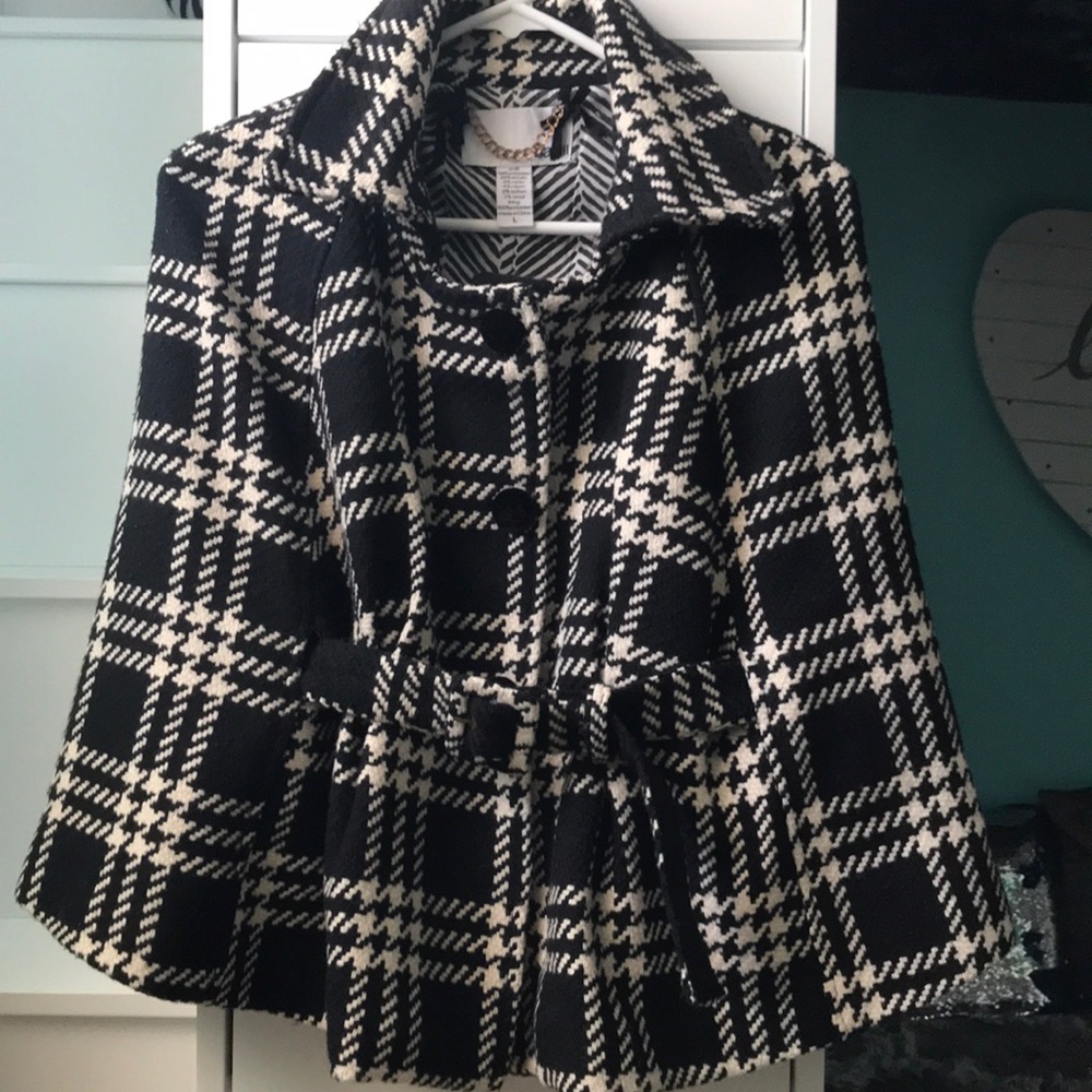Super cute pea coat/ poncho